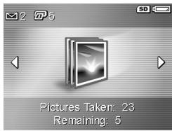COMPAQ PHOTOSMART M305 - Total Images Summary Screen - 1