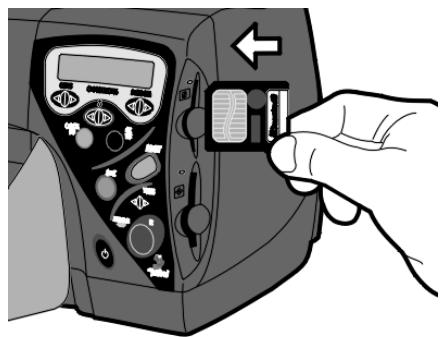 COMPAQ PHOTOSMART P1000 - To insert a memory card: - 2