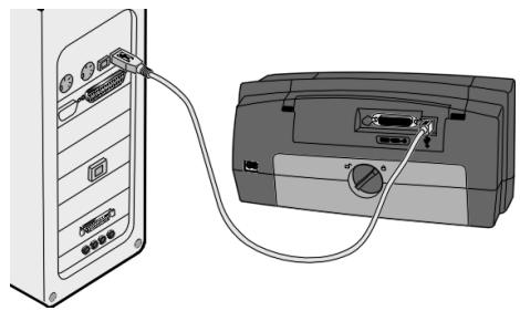 COMPAQ PHOTOSMART P1000 - Using a USB port - 1