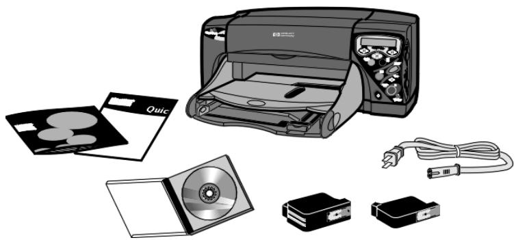 COMPAQ PHOTOSMART P1000 - To unpack the printer: - 1