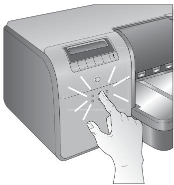 COMPAQ PHOTOSMART PRO B9100 - To replace the ink cartridges - 1