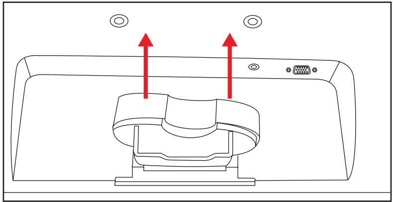 COMPAQ Q2009 - Preparing the monitor for wall-mounting - 5