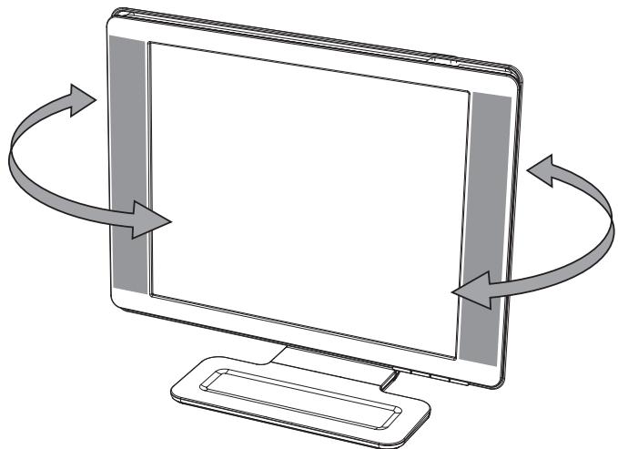 COMPAQ VS19 - Réglage du basculement horizontal (certains modèles uniquement) - 1