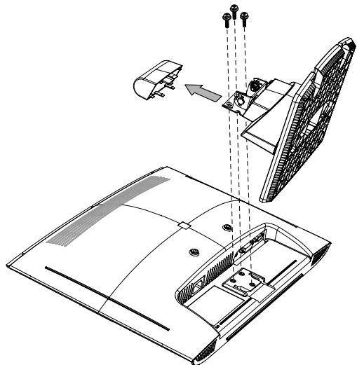 COMPAQ W1907 - Preparing the column-base monitor for wall-mounting - 1