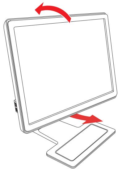 COMPAQ W1907 - Pivoting the Monitor (Select Models Only) - 2
