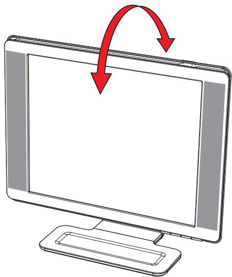 COMPAQ W2338H - Adjusting the Tilt - 1