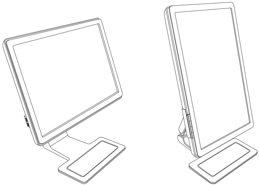 COMPAQ W2348H - Pivoting the Monitor (Select Models Only) - 5