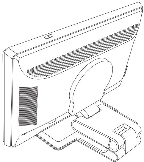 COMPAQ W2408 - Folding the Double-Hinged Monitor - 2