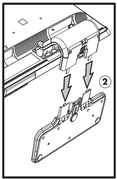COMPAQ W2408 - Removing the cantilever base - 2