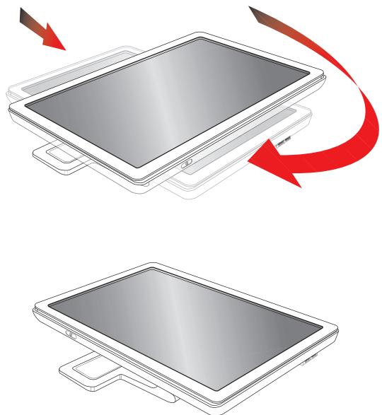 COMPAQ W2408 - Folding the Double-Hinged Monitor - 4