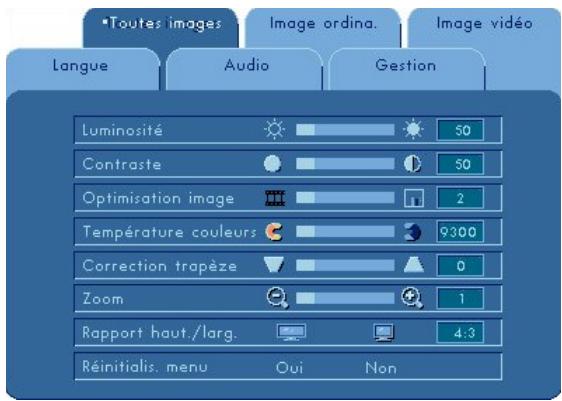 COMPAQ XB31 - Menu « langue - 1