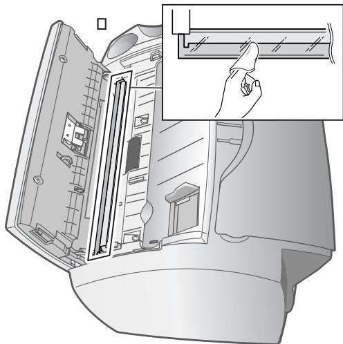 COMPAQ 1010 FAX - clean the document scanner area - 3