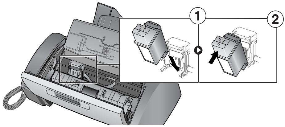 COMPAQ 1010 FAX - replace the print cartridge - 2