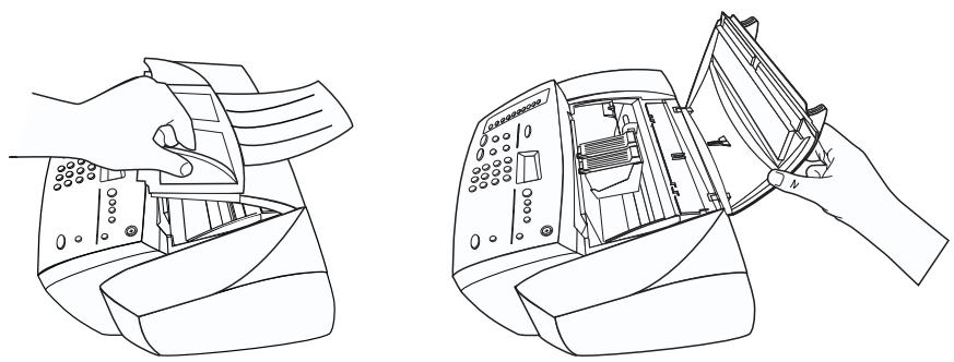 COMPAQ 1200 FAX - Remplacement de la cartouche d'impression=noire - 1