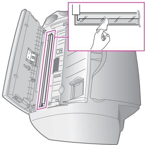 COMPAQ 1040 - Clean the document scanner area - 3
