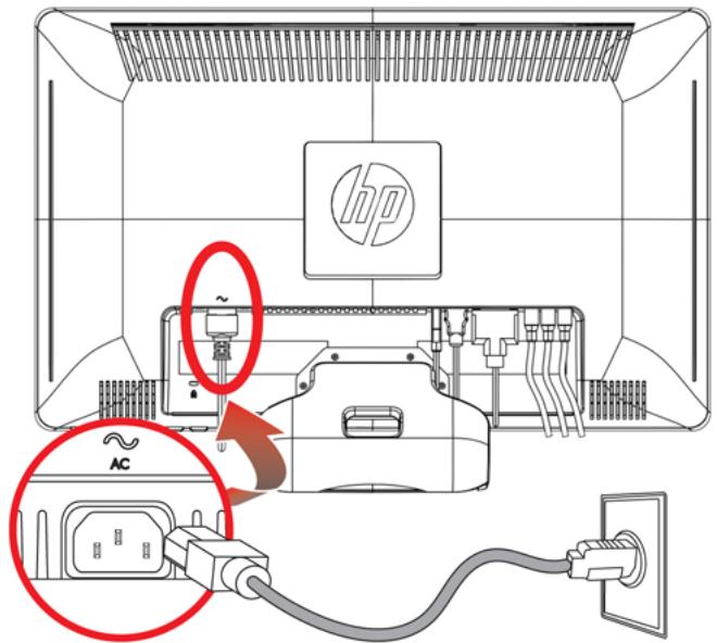 COMPAQ 2010 - Connecting the Power Cable - 1