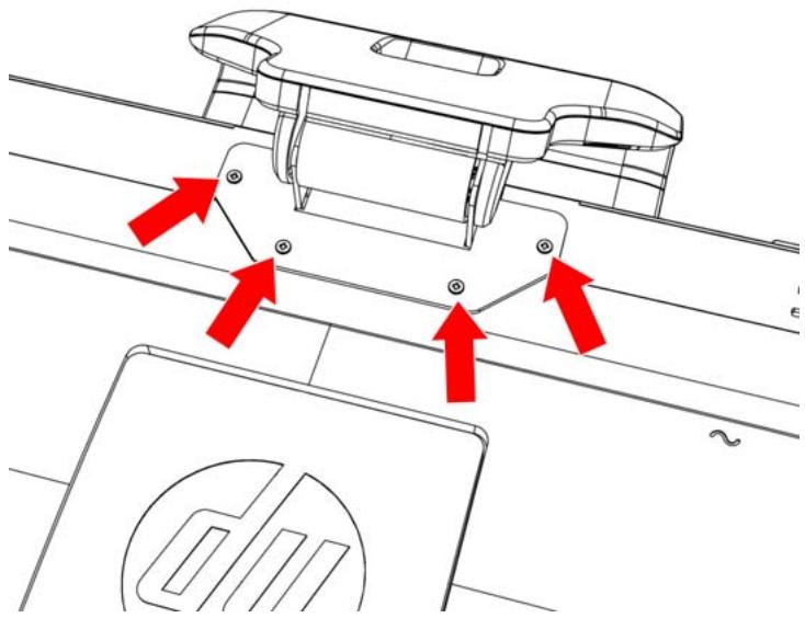 COMPAQ 2210 - Preparing the monitor for wall-mounting - 1