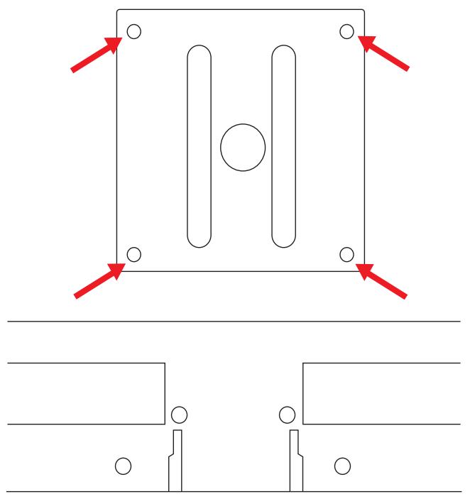 COMPAQ 2210 - Preparing the monitor for wall-mounting - 4