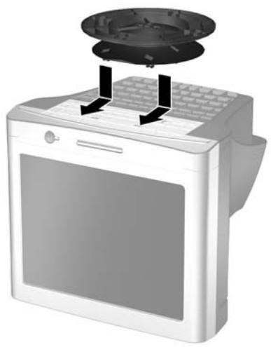 COMPAQ 7600 - Attaching the Monitor Base - 1