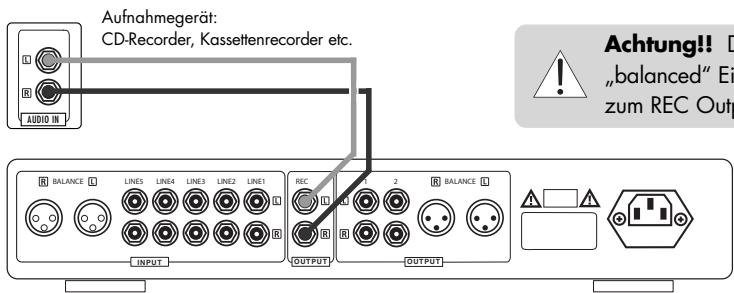 VINCENT SA-93 PLUS - ANSCHLUSS EINES AUFNAHMEGERÄTES - 1
