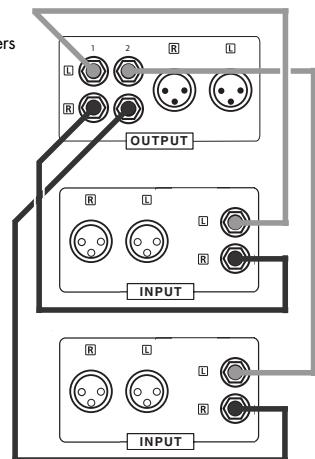 VINCENT SA-93 PLUS - Unsymmetrical connection of one or more main amplifiers - 2