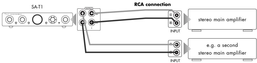 VINCENT SA-T1 - CONNECTION OF ONE OR MORE POWER AMPLIFIERS - 1