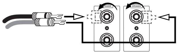 VINCENT SP-998 - CONNECTION OF THE LOUDSPEAKERS - 3