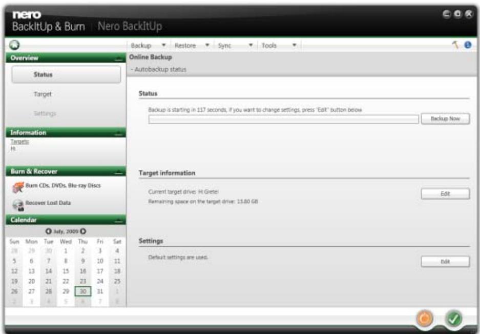 NERO BACKITUP AND BURN - Storing on Hard Drive With Autobackup - 4