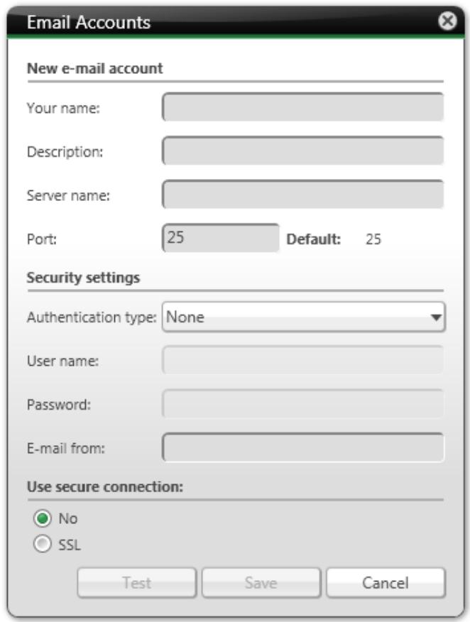 NERO BACKITUP AND BURN - Setting Up E-Mail Account - 1