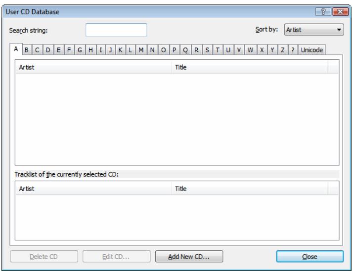 NERO BURNING ROM - Database Window - 1