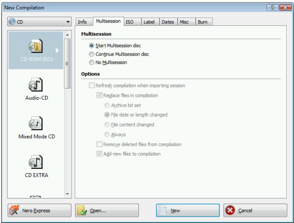 NERO BURNING ROM - New Compilation Window - 1