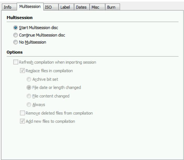 NERO BURNING ROM - Multisession Tab - 3