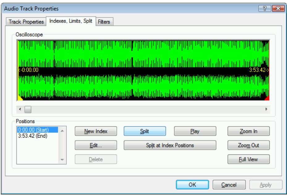 NERO BURNING ROM - Indexes, Limits, Split Tab - 1