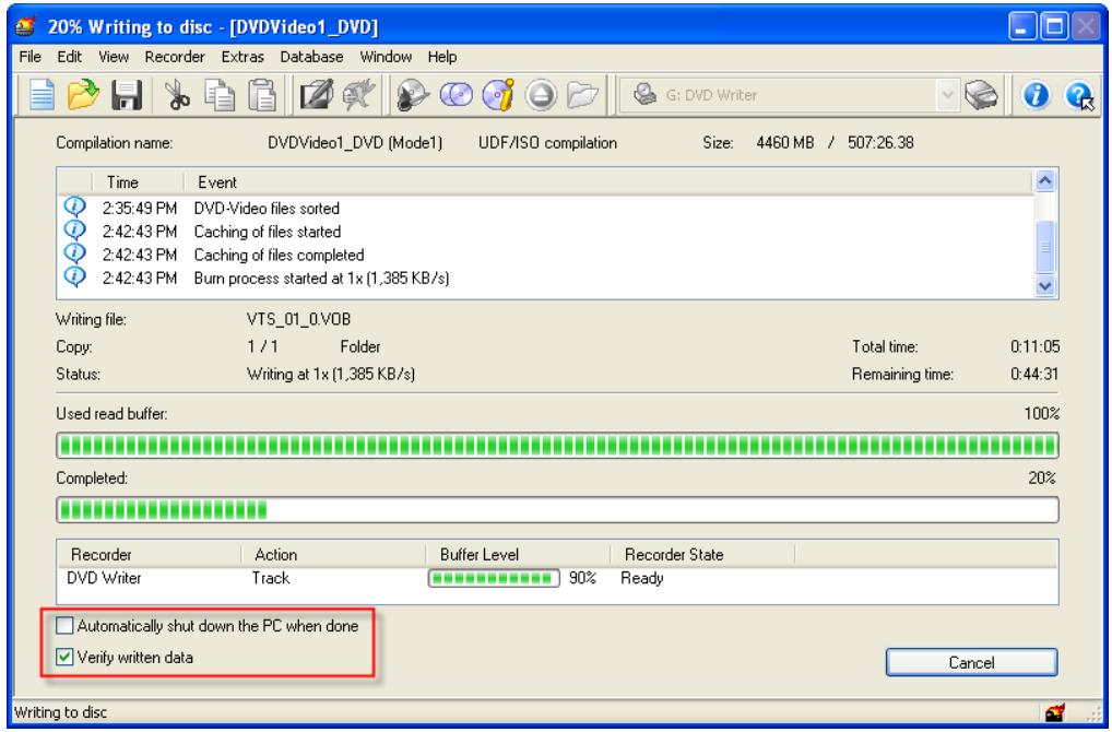 NERO BURNING ROM 6 - Creating a compilation, and burning and printing LightScribe labels - 23