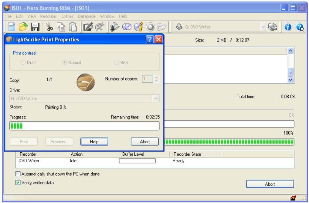 NERO BURNING ROM 6 - Creating a compilation, and burning and printing LightScribe labels - 25