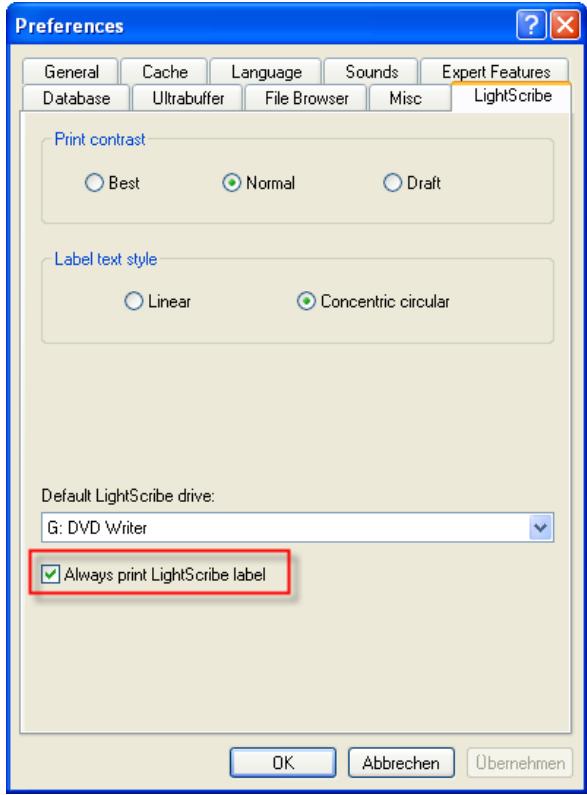 NERO BURNING ROM 6 - Creating a compilation, and burning and printing LightScribe labels - 6