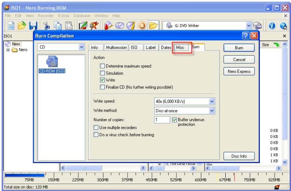 NERO BURNING ROM 6 - Creating a compilation, and burning and printing LightScribe labels - 9