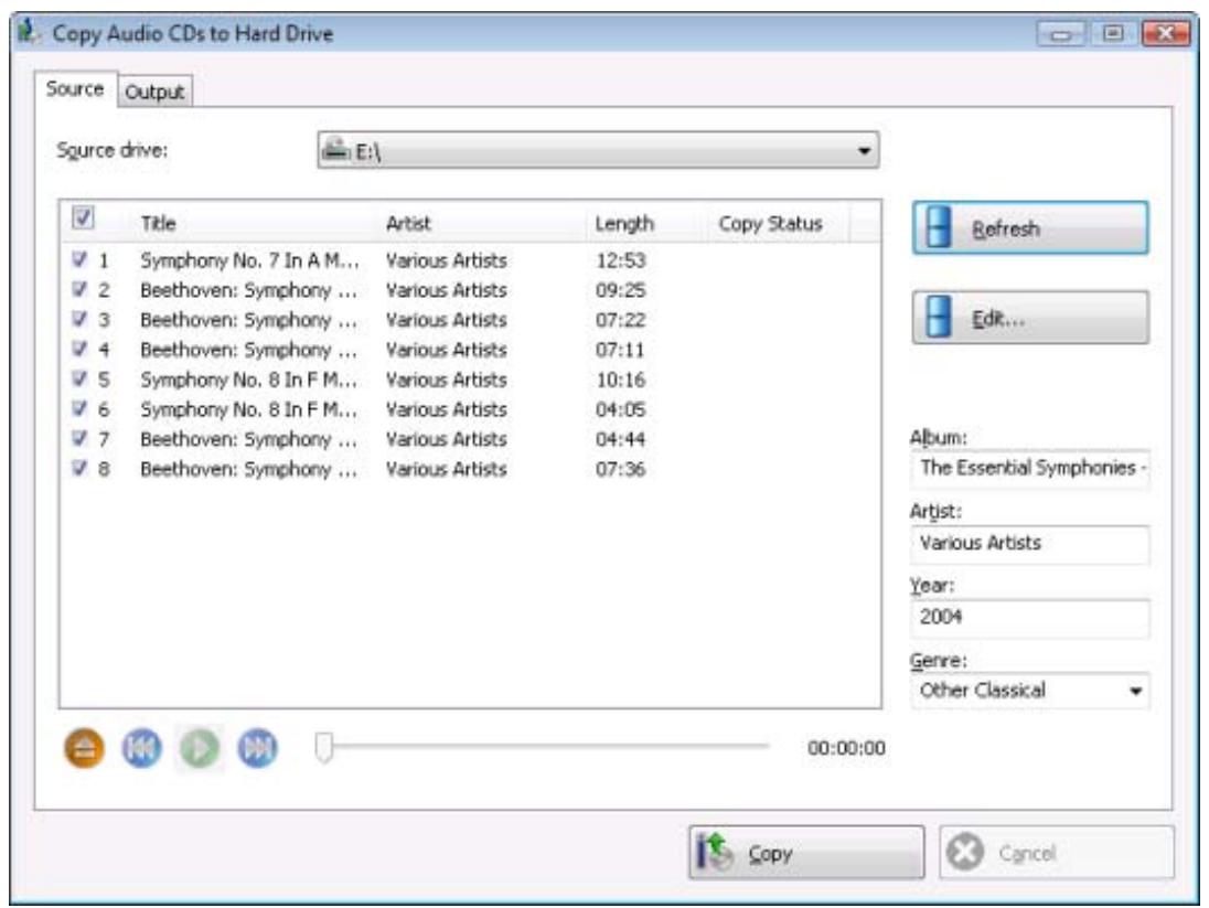 NERO BURNING ROM 9 - Copy Audio CDs to Hard Drive - 3