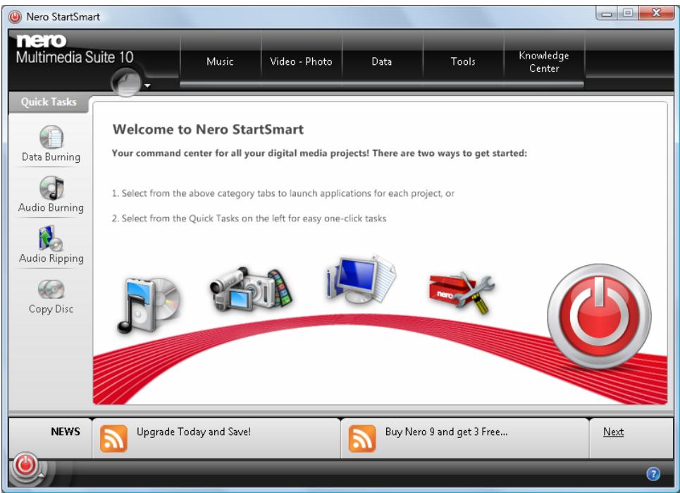 NERO CONTROLCENTER MULTIMEDIA SUITE 10 - Starting Nero ControlCenter - 1