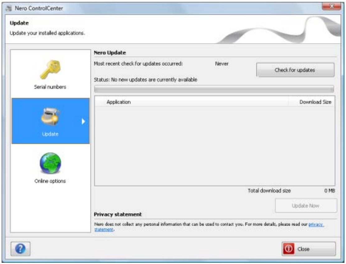 NERO CONTROLCENTER MULTIMEDIA SUITE 10 - Update - 1