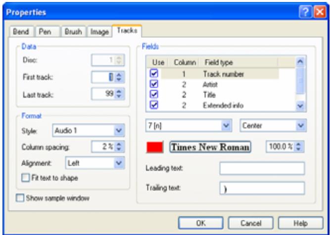 NERO COVERDESIGNER 2 - Tracks and Folder tabs - 1