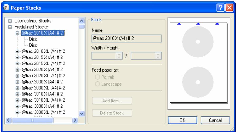 NERO COVERDESIGNER 2 - Paper Stocks window - 1