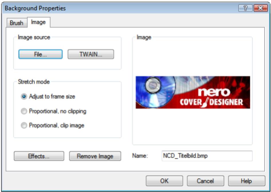 NERO COVERDESIGNER MULTIMEDIA SUITE 10 - Image Tab - 1