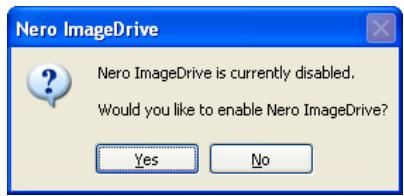 NERO IMAGEDRIVE - Enabling Nero ImageDrive - 1