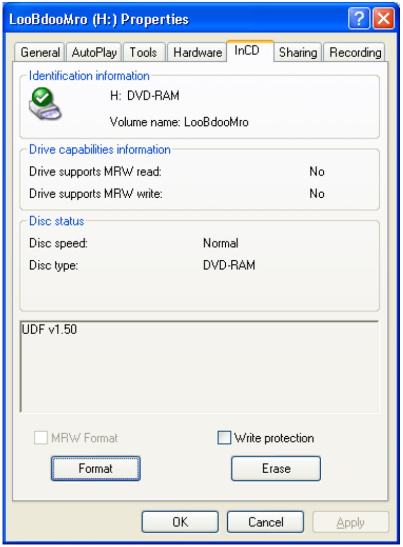 NERO INCD4 - Drive properties - 3