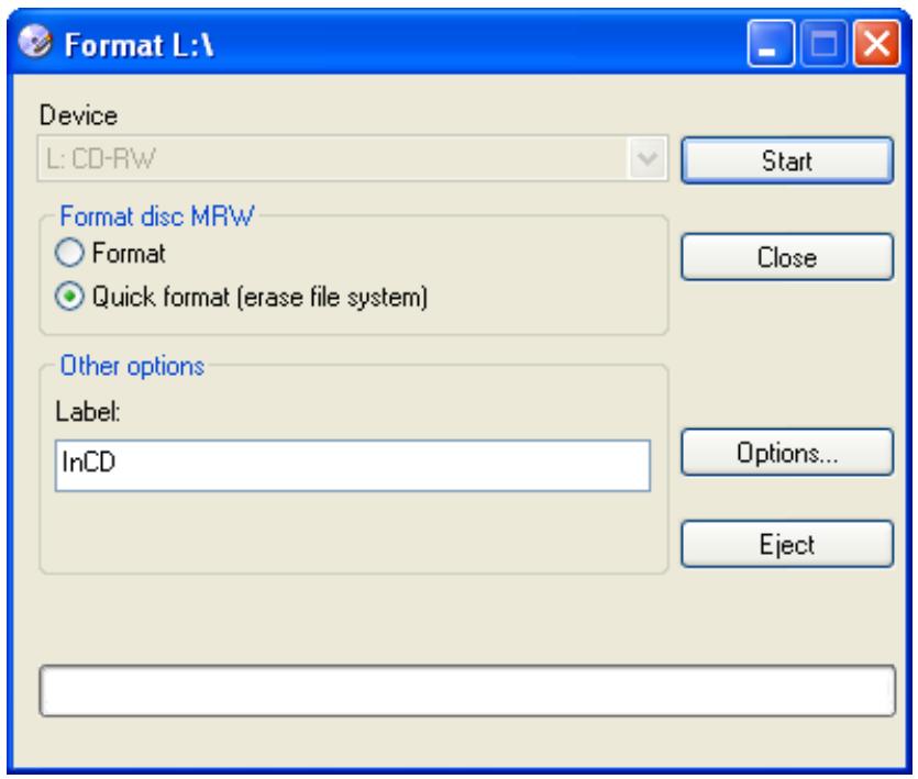 NERO INCD4 - Quick formatting - 1