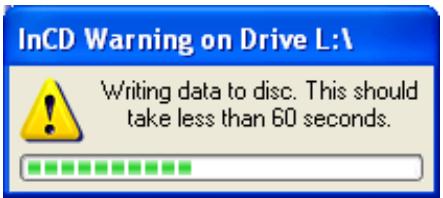 NERO INCD4 - Ejecting a CD-MRW, a DVD+RW or a DVD+MRW - 1