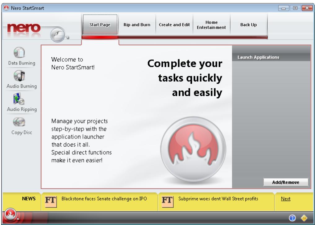 NERO INFOTOOL - Starting Nero InfoTool via Nero StartSmart - 1