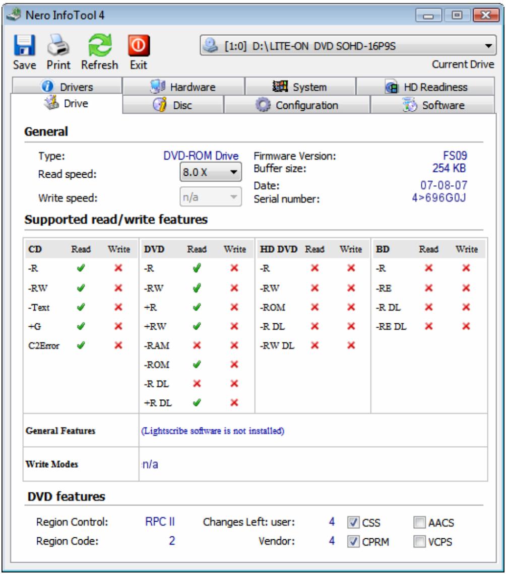NERO INFOTOOL - Nero InfoTool - 1