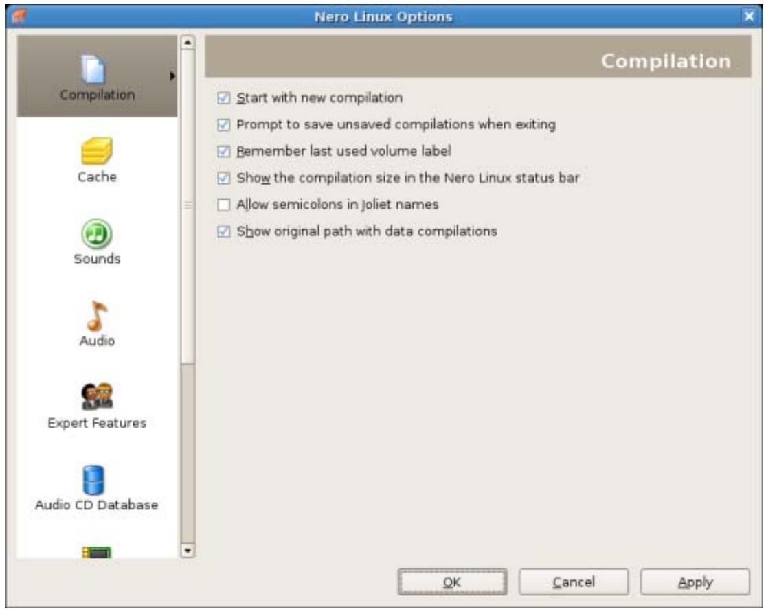 NERO LINUX 3 - Configuration options - 1